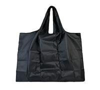 Lin's Liliana Grand Sac Pliable, 50 x 66 cm, Sac de Courses Réutilisable, Sac à Main Léger, Séchage Rapide, Résistant aux Déchirures pour les Courses, les Voyages, les Déplacements, Noir , XXL