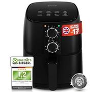 Linsar Friteuse à air chaud 4 l - Airfryer avec minuterie et fonction maintien au chaud - Température au choix - Économe en énergie et plus rapide que les fours - 1400 W (noir)