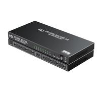 LinSeek Splitter HDMI 1 en 8 Out-4K HDMI Splitter 1X8 HDMI Splitter -8 Sortie HDMI Splitter - Diviseur HDMI alimenté avec adaptateur CA, compatible avec 4Kx2K@30Hz、3D, pour exposition, présentation,