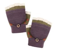 Linsition Gants d'hiver pour Modèle en Tricot Chaud et Extensible à -Doigts | Gants d'hiver pour garçons et filles, extérieur, vélo, football, baseball, vacances de Noël, Nouvel An, sports d'hiver,