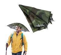 Linsition pêche Handfree - Parapluie avec revêtement imperméable, Bandeau élastique Confortable et réglable, Parapluie Mains-Libres Fixe, Attribut Unique
