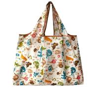 LinsLiliana Grand sac de courses pliable 50 x 66 cm, réutilisable, séchage rapide, sac de plage, indéchirable, pour courses, voyage, excursion, doux et léger