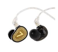 Linsoul 7Hz Elua Ultra Moniteur Intra-auriculaire, Écouteur à 2DD | HiFi Filaires IEM avec câble OFC Haute pureté pour Musiciens audiophiles (Or)