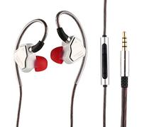 Linsoul 7Hz Salnotes Zero HiFi Écouteurs Intra-Auriculaires 10 mm DD IEM | avec Diaphragme en Métal Composite, Câble OFC 2 Broches Détachable (Blanc, avec Mic, 3.5mm)