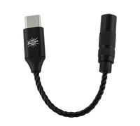 Linsoul Kiwi Ears AD1 Type-C vers 3,5mm Câble Adaptateur DAC,USB C vers Aux IEM,High Res 32bit/384kHz,Standard CTIA pour Smartphones/Ordinateurs Portables/iOS/Android/Windows (Noir)
