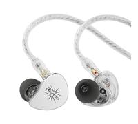 Linsoul Kiwi Ears Belle 10mm DLC Ecouteurs Intra-Auriculaires à conducteur Dynamique,IEM filaires HiFi avec Deux câbles plaqués Argent, pour cène, Jeux et Production Musicale (sans MIC, Argent)