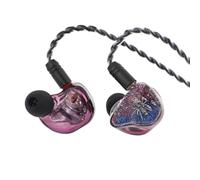 LINSOUL Kiwi Ears Forteza In-Ear Monitor, 1BA + 2DD HiFi-Casque avec câble, Casque de jeu, Écouteurs IEM à conducteurs hybrides, avec câble IEM amovible pour musiciens et joueurs (Violet)
