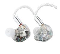 Linsoul Kiwi Ears Orchestra Lite Performance Custom 8BA Moniteur Intra-Auriculaire IEM, Câble Détachable en Cuivre OFC à 4 Fils (Clair)