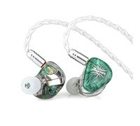 Linsoul Kiwi Ears Orchestra Lite Performance Custom 8BA Moniteur Intra-Auriculaire IEM, Câble Détachable en Cuivre OFC à 4 Fils (Vert)