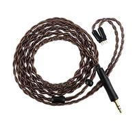 Linsoul Kiwi Ears Terras IEM Câble,Pour écouteurs intra-auriculaires 4N en cuivre monocristallin 32AWG 4 âmes,HiFi Câble de 1,25m avec fiche 3,5mm/4,4mm pour Orchestra Lite Mangird Tea Pro