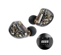 Linsoul KZ AS24 Pro 12BA Drivers in-Ear Monitor, HiFi IEM accordable, écouteurs filaires avec câble détachable encastré à 2 Broches plaqué Argent pour Les Musiciens audiophiles (Accordable, avec MIC)