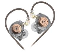 LINSOUL KZ EDX Pro X Écouteurs intra-auriculaires, pilote dynamique unique, moniteur HiFi ergonomique, casque de jeu filaire (sans microphone, gris)