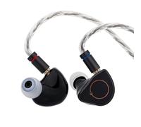 Linsoul SIMGOT SuperMix 4 Écouteurs 1DD+1BA+1Planar+1PZT Hybrid Drivers, Écouteurs Intra-Auriculaires HiFi IEM, Écouteurs de Jeu filaires avec câble OFC plaqué Argent pour Musicien Audiophile