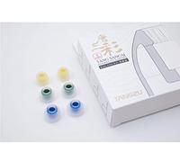 Linsoul TANGZU Tang Sancai Embouts Auriculaires à Texture Mate et à rainures Droites, pour IEMs, Ecouteurs Intra-Auriculaires, Audiophile Musician pour Kiwi Ears Orchestra Lite KE4 Canta(M-3pairs)