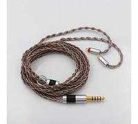 Linsoul Tripowin C8 Câble de rechange tressé 8 cœurs en feuille de cuivre argenté pour casque BL03 KZ ZS10 PRO AS10 ZS10 ZS6 ES4 ZST ZSR TRN V80 (0.78mm 2pin,3.5mm)