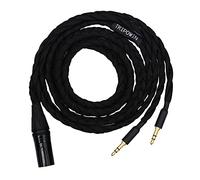 Linsoul Tripowin GranVia Câble de Remplacement Audio OFC Haute pureté amélioré pour Casques, Longueur 2 m, Double fiche 3,5 mm pour HE4XX/HE-400i/HE400se/Goldplanar(Noir,XLR)