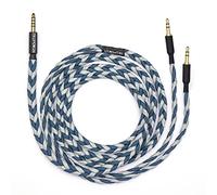 Linsoul Tripowin GranVia Câble de Remplacement Audio OFC Haute pureté amélioré pour Casques, Longueur 2 m, Double fiche 3,5 mm pour HE4XX/HE-400i/HE400se/Goldplanar(Bleu,4,4mm)