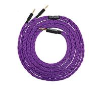 Linsoul Tripowin GranVia Câble de Remplacement Audio OFC Haute pureté amélioré pour Casques, Longueur 1,5 m, Double fiche 3,5 mm pour HE4XX/HE-400i/HE400se/Goldplanar(Violet,4,4mm)