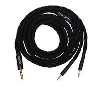 Linsoul Tripowin GranVia Upgraded OFC haute pureté Câble de remplacement audio pour casque, double prise 2,5 mm pour HD700/THIEAUDIO/PHANTOM(Noir,4.4mm,Dual 2.5mm, 1.5 mètres)