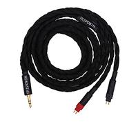 Linsoul Tripowin GranVia Upgraded OFC haute pureté Câble de remplacement audio pour casque, HD650 Prise casque pour HD650/HD600/HD580/HD660S/Massdrop HD6XX/HD58X(Noir,3.5mm,HD650, 1.5 mètres)