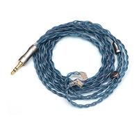 Linsoul Tripowin Zonie Câble pour écouteurs 16 fils plaqué argent (Recessed 2pin-3,5 mm, Altea)