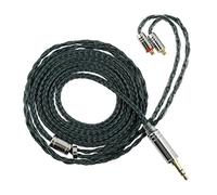 Linsoul Tripowin Zonie IEM Câble, 16 Fils câble de Casque argenté, 1,25 m câble SPC in Ear Monitor pour 7hz Zero:2 Orchestra Lite Cadenza Hype4 Supermix4（2,5mm）(MMCX,Vert foncé)