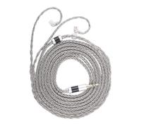 Linsoul Tripowin Zonie IEM Câble 2m 16 conducteurs plaqués argent, câble d'écouteurs intra-auriculaires pour KZ ZS10 PRO Tangzu Wan’er SIMGOT EM6L (Recessed 2Pin, Gris)