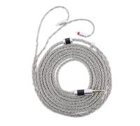 Linsoul Tripowin Zonie IEM Câble, Câble d'écouteurs de 2m de long à 16 conducteurs plaqués argent, câble d'écouteurs intra-auriculaires pour Kiwi Ears Orchestra Lite KE4 Quartet (0.78mm 2Pin, Gris)