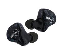 Linsoul ZiiGaat Cincotres 2DD+3BA Écouteurs intra-auriculaires HiFi IEM avec réglage de studio, écouteurs de jeu filaires, câble détachable à 2 broches pour musicien audiophile (noir, 3,5 mm)