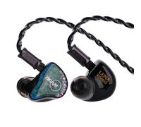 Linsoul ZiiGaat Luna 6BA HiFi in Ear Monitor, Écouteurs Intra-Auriculaires IEM pour Studio et scène avec réponse Rapide, Large scène sonore et clarté de référence, Câble OFC plaqué Argent détachable