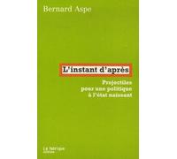 L'instant D'après - Projectiles Pour Une Politique À L'état Naissant