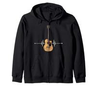 L'Instrument De Musique Battement De Coeur Guitare Sweat à Capuche