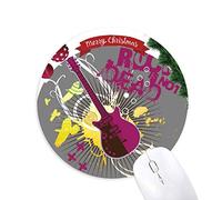 l'instrument de musique rock guitar music tapis de souris en caoutchouc de sapin de noël