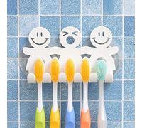 LINSUNG Mignon Support de Brosse à Dents avec Ventouse pour Murale de Salle de Bain Home Decor, Taille Unique