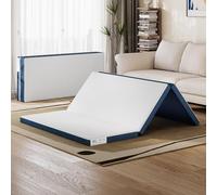 LINSY HOME Matelas Pliant 90 x 200 cm avec Housse Extra imperméable de 7,5 cm en Tencel Trifold Matelas en Mousse à mémoire de Forme Pliable, Portable, Facile à Ranger, Canapé-lit