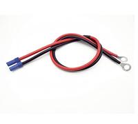 LINSYRC 1 Pièces Adaptateur Connecteur Femelle EC5 vers 8mm O-Ring Câble Extension 50cm 10AWG pour RC ESC Jump Start Câble d'alimentation d'urgence Batterie de Secours Voiture