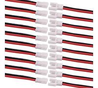 LinsyRC 10 Paires Adaptateur Connecteur Mâle et Femelle 2-Broches JST 1S 2.0 Pitch Câble pour Batterie 1S Lipo Drone de Charge Syma X5C X5SW SNAPTAIN S5C