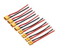 LINSYRC 4 Paires Câble Connecteur Femelle Mâle Prise XT30U XT-30 avec Fil de Silicone 15cm 16AWG pour 2S LiPo Batterie Micro FPV Drone