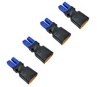 LINSYRC 4 pièces Adaptateur de Connecteur Mâle Prise XT90 vers Connecteur Femelle Fiche EC5 pour RC FPV Drone RC Voiture Lipo NiMH Chargeur de Batterie ESC