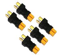 LINSYRC 5 Pièces Adaptateur de Connecteurs Mâle Deans T a Connecteurs Femelle XT30 pour Chargeur de Batterie RC Lipo NiMH