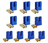 LINSYRC 5 Sets Connecteur Batterie EC8 Fiche Banane Mâle Femelle 8.0mm Plaqué Or pour RC ESC LIPO Batterie Moteur électrique