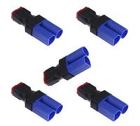 LinsyRC 5pcs Adaptateur de Connecteurs Femelle T Deans vers Connecteurs Mâle EC5 sans Fil pour Batterie LiPo RC FPV