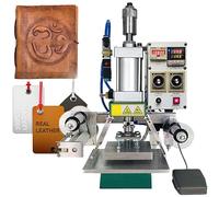 LINTAIZUO Presse à Chaud d'impression 10x13CM Machine à Embosser Cuir 500W Presse de La Chaleur pour l'Estampillage Chaud avecLe Papier de Cuir PVC, Température réglable 0-350°C