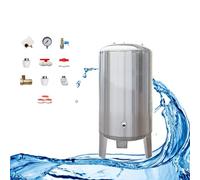 LINTAIZUO Réservoir d'eau sous Pression, 60, 100, 160, 200 L Réservoir Vertical pour Puits sous Pression, Réservoir d'eau sous Pression pour Pompe D'irrigation/Pompe de Puits 60L-40x60cm