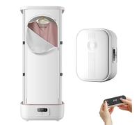 LINTAIZUO Séchoir à Vapeur, Machine à Repasser et Sèche-Linge Automatique, Défroisseur et Pliage Portables, Machine à Repasser Anti-acariens
