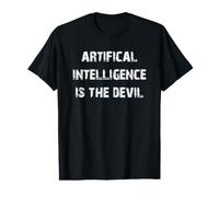 L'intelligence Artificielle est Le Diable AI T-Shirt Graphique avec Valeur