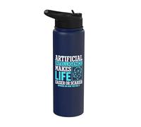 L'intelligence artificielle rend la vie plus facile ou plus effrayante Stainless Steel Insulated Water Bottle