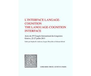 L'Interface Langage Cognition. Actes du 19e Congres International des Linguistes