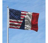 L'Intérieur Drapeau Personnalisé France Française Drapeaux Bannières Polyester Pirate Drapeaux Pour Festival, Jardin, Cadeau D'Anniversaire, 3X5 Ft