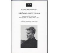 L'intérieur et l'extérieur - Ludwig Wittgenstein - TER - broché - Essai